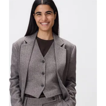 Dámské sako Reserved - Obleková vesta - hnědá - 310GF-88M - 310GF-88M-L