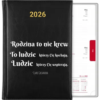 Kalendář Knižkový kalendář 2026 A5 černý