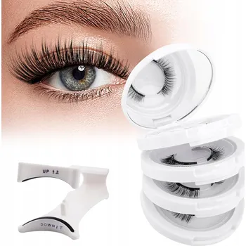 Umělé řasy Magnetické řasy syntetické černé 13 mm B, 4 páry s aplikátorem