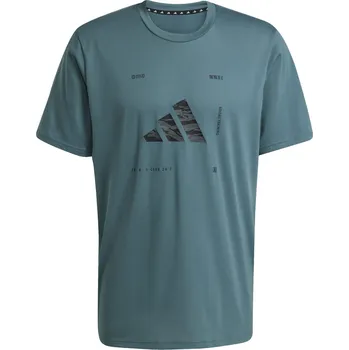 Pánské Tričko s krátkým rukávem ADIDAS M BOX LOGO G T JW3894 – Zelená S