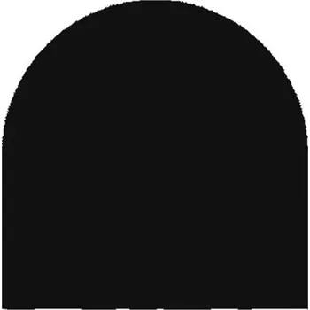 KOVO KRAUS Plech pod kamna radiusový R400, tl.1,5mm, 800x800mm, černý