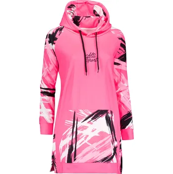 Dámská mikina Dámská funkční prodloužená mikina premium ALTISPORT VOJ/ALW039MI03 FLUO PINK XXXL