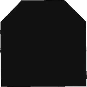 KOVO KRAUS Plech pod kamna zkosený Z250, tl.1,5mm, 800x800mm, černý