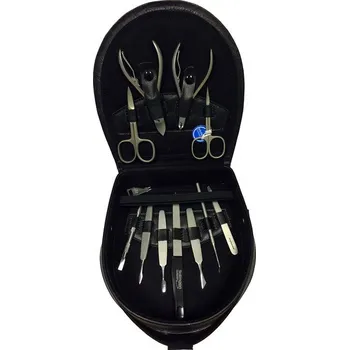 Solingen Manikura kožené pouzdro kufr 10389 barvy černá