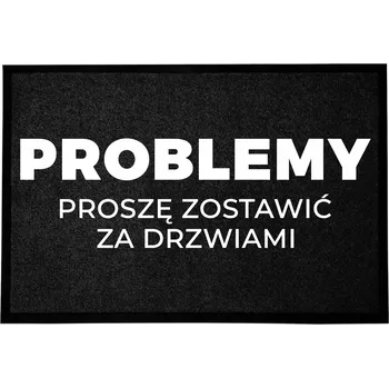 Rohožka VSTUPNÍ ROHOŽKA MONOCHROM 40X60 DEKORACE ČERNÝ POTISK DÁREK MÓDNÍ