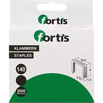 Průmyslová sponka Sešívací spona 6 mm á 2000ks FORTIS