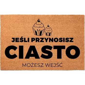 Rohožka Hotová gumová kokosová rohožka 40 x 60 cm