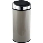 MSV odpadkový koš s dotykovým otvíráním, šedohnědá ocel, 30 L