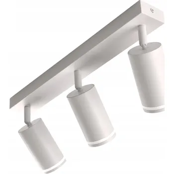 Bodové svítidlo Stropní bodové svítidlo Goldlux bílé, 3-bodové, patice GU10, hliníkové