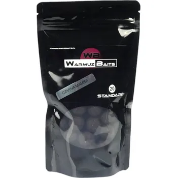 Boilies Warmuz Baits Boilies 20mm 250g Černá Mamba