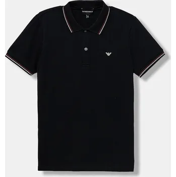 Dětské polo tričko Emporio Armani bílá barva, s potiskem, 8N4FB3 1JPTZ 8N4FB3.1JPTZ 59A, vel. 130