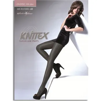 Dámské punčochy Hladké Punčocháče Knittex Diverse 100 DEN černé Nero, velikost 5