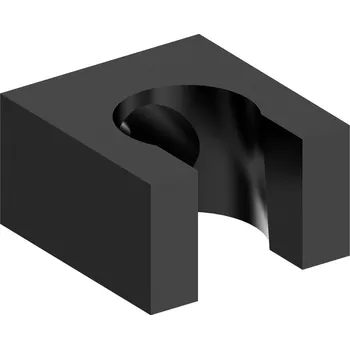 Sprchový panel SAPHO Držák sprchy hranatý, pevný, černá mat 1205-14B