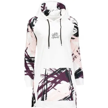 Dámská mikina Dámská funkční prodloužená mikina premium ALTISPORT VOJ/ALW039MI03 BÍLÁ XXL