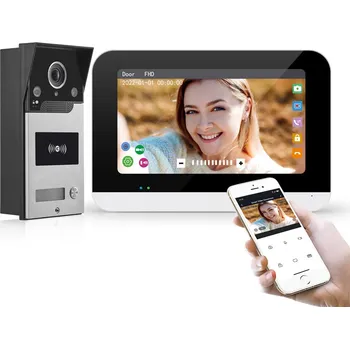 LURECOM DB10 Wifi - Chytrá domácnost TuyaSmart, domovní WiFi telefon s monitorem a IP kamerou, vyzvánění na mobilní telefon