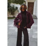 Dámský kabát MOE M885 MAROON S/M