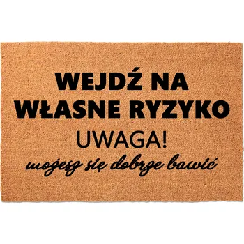 Rohožka Hotová gumová kokosová rohožka 40 x 60 cm