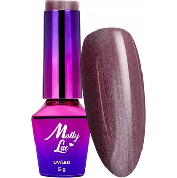 Přípravek na nehty Hybridní lak na nehty MOLLYLAC 5g Bling it On! Icone Brokát Č.505
