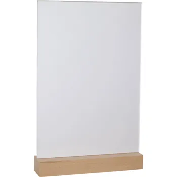 Kancelářský nábytek REKLAMNÍ INFORMAČNÍ TABULKA Z PLEXISKLA A4 33x21cm STOJAN PREZENTÉR