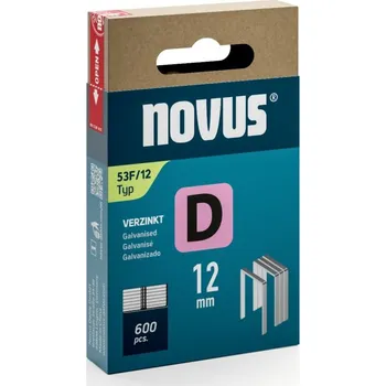 Průmyslová sponka Novus - Spony z plochého drátu typ D 53F pro sponkovačky - 12 mm - 600 ks