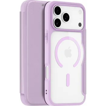 Pouzdro na mobilní telefon DUX DUCIS Skin X flipové pouzdro s MagSafe pro iPhone 17 Pro Max - fialové