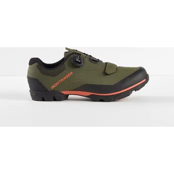 Pánské cyklistické tretry MTB tretry Bontrager Foray Barva: Olive Grey/Radioactive Orange, Velikost: 41