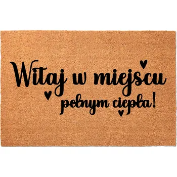 Rohožka Hotová gumová kokosová rohožka 40 x 60 cm