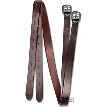 Třmenové řemeny Star -ECONOMIC 25MM- - Tmavě hnědá - 140cm