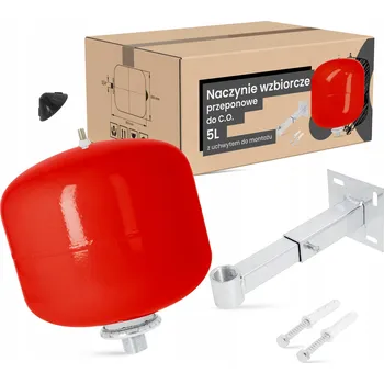 Expanzní nádoba Expanzní Nádoba pro Topení ÚT 5L s Držákem pro Montáž