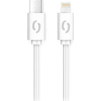 Datový kabel Aligator DATKP51 - USB kabel USB-C / Lightning 30W Power Delivery 1,5m bílá
