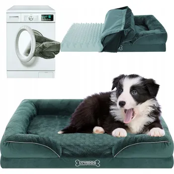 Pelíšek pro psa Lovedog ortopedické pelíšek pro psy, zelené, 70 cm x 55 cm