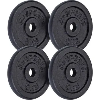 SCSports Sada litinových kotoučů, 4 x 5 kg
