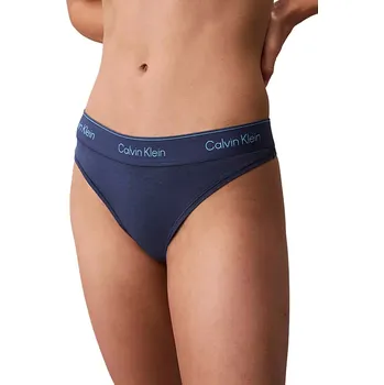 Souprava dámského spodního prádla Dámská tanga CK QF8518 dark denim velikost S-34/36