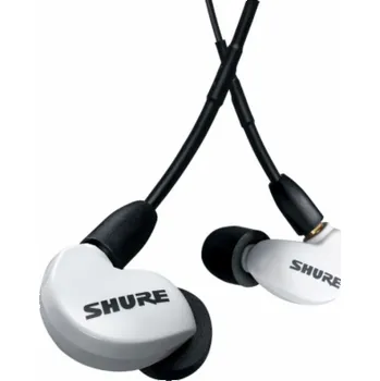Sluchátka Shure AONIC 215 - sluchátka do uší s jedním měničem a 3,5mm kabelem (bílá)