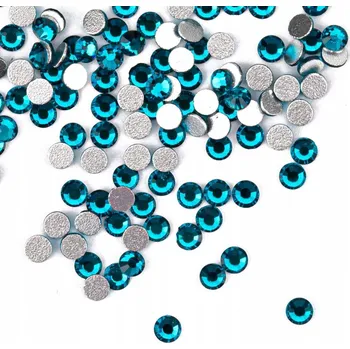 Přípravek na nehty 1440 x Zirkony na nehty Skleněné Křišťály Malé Diamanty SS10 Blue Zircon