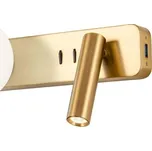 Redo 01-2992 - LED Nástěnné svítidlo OASIS LED/3W/230V+1xG9/10W USB CRI 90 bronz