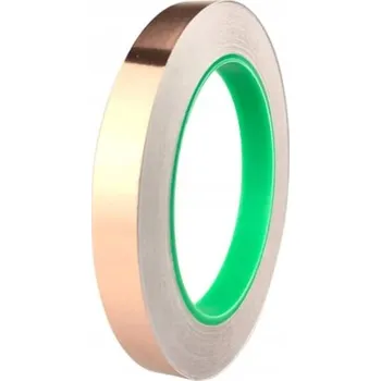 Měděná PÁSKA FÓLIE Samolepicí pro STÍNĚNÍ, proti SLIMÁKŮM 10mm x 20m