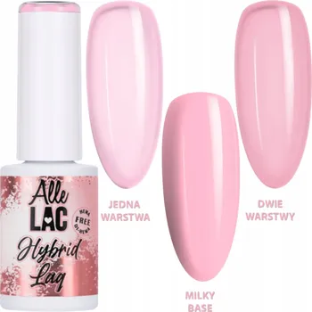 Přípravek na nehty Hybridní lak ALLELAC 6g LED/UV Gel Polish Nude Soft French Růžový