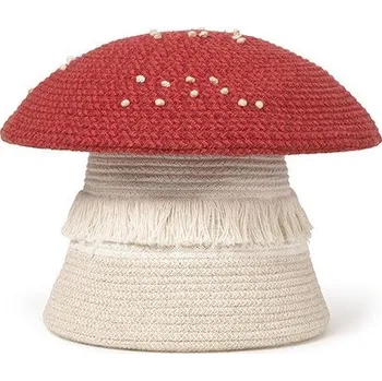 úložný prostor na hračky Červený/krémový látkový dětský koš na hračky ø 38x33 cm Big Mushroom – Lorena Canals ID_1796322