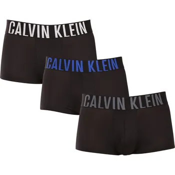 Boxerky 3PACK pánské boxerky Calvin Klein černé (NB3611A-ZDH) S NB3611A-ZDH Možnost vrácení zboží ZDARMA do 120 dnů!