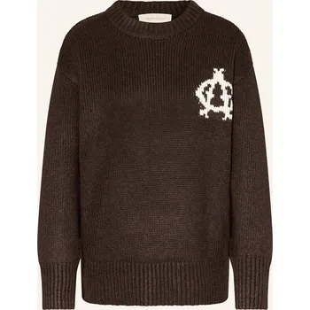 Dámský svetr Another Cotton Lab Dámský Svetr, tmavě hnědá / režná, 40