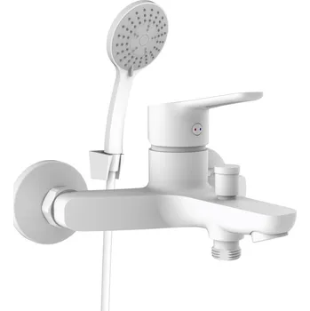 Vodovodní baterie Rubineta Uno 10 Vanová baterie, rozteč 150 mm, bílá, OLBAUN10KWNEW