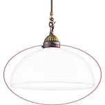 Kolarz 731.G54 - Náhradní sklo NONNA E27 pr. 30 cm bílá