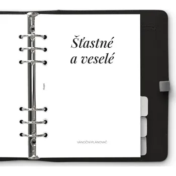 Vánoční dekorace Fleppi Náplň do diáře Vánoční plánovač