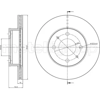 Brzdový kotouč Brzdový kotouč METELLI 23-0955