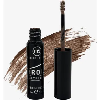 Barva na řasy a obočí My Lamination Brow Color Fiber tónovací vyplňující gel na obočí 5 ml Barva: Medium Brown