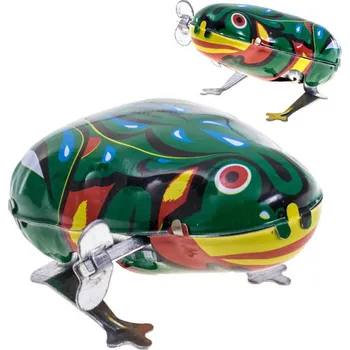 Figurka Natahovací kovová Retro Žabička