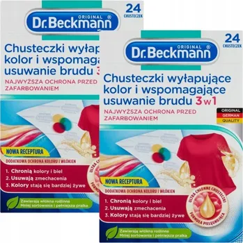Papírový ubrousek Dr. Beckmann Ubrousky zachycující barvy a nečistoty 3v1 48 ks