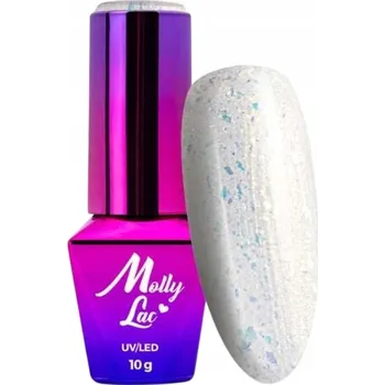 Přípravek na nehty Hybridní lak na nehty MOLLYLAC 10g Mermaid Whispers Pearl Č. 597