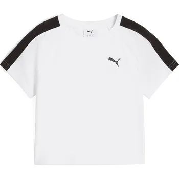 Dámské tričko Dámské Tričko s krátkým rukávem PUMA T7 BABY TEE 62980202 – Bílá L